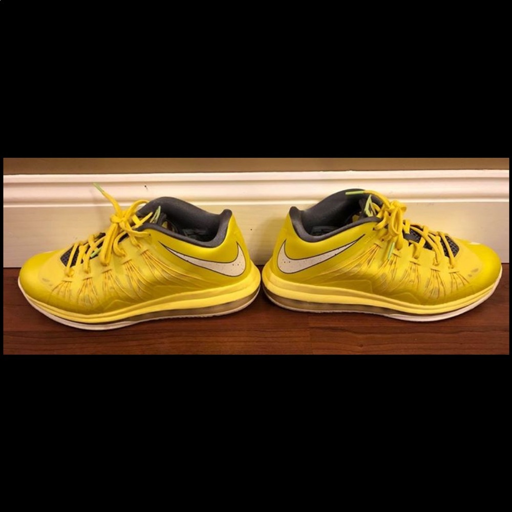 Nike Air Max Lebron X Low, Sonic Yellow - Picture 6 of 8